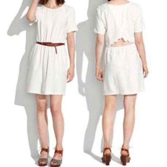 Madewell Scenic View Mini Dress Silk Cream S - Picture 2 of 12